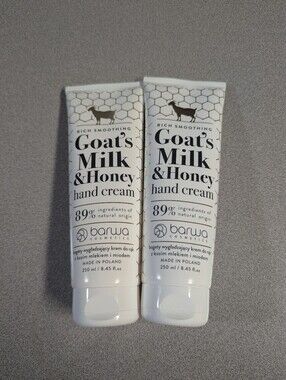 Barwa Cosmetics Goat's Milk & Honey Rich Smoothing Hand Cream 8.45 fl oz Poland